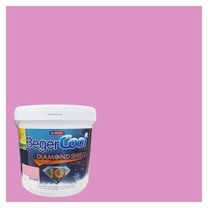 สีน้ำทาภายนอก ชนิดกึ่งเงา BEGERCOOL DIAMONDSHIELD 10 123-5 สี PETALS OF BREEZE 9 ลิตร