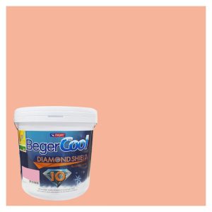 สีน้ำทาภายนอก ชนิดกึ่งเงา BEGERCOOL DIAMONDSHIELD 10 107-4 สี COTTON CANDY 9 ลิตร