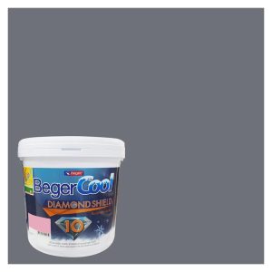 สีน้ำทาภายนอก ชนิดกึ่งเงา BEGERCOOL DIAMONDSHIELD 10 134-4 สี BEDFORD PARK 9 ลิตร
