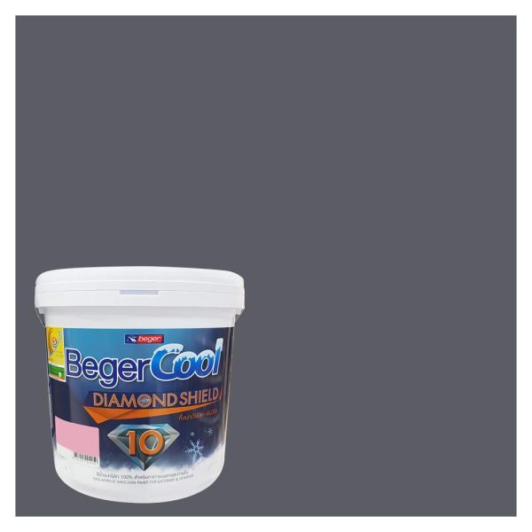 สีน้ำทาภายนอก ชนิดกึ่งเงา BEGERCOOL DIAMONDSHIELD 10 134-5 สี MASON GRAY 9 ลิตร