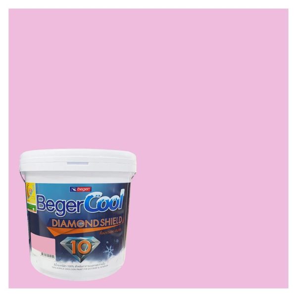สีน้ำทาภายนอก ชนิดกึ่งเงา BEGER COOL DIAMONDSHIELD 10 122-4 สี DREAM OF MAUREEN 9 ลิตร