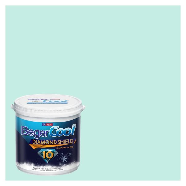 สีน้ำทาภายนอก ชนิดกึ่งเงา BEGER COOL DIAMONDSHIELD 10 048-2 สี NUANCE 9 ลิตร