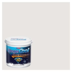 สีน้ำทาภายนอก ชนิดกึ่งเงา BEGERCOOL DIAMONDSHIELD 10 132-1 สี COVERED DARKNESS 9 ลิตร