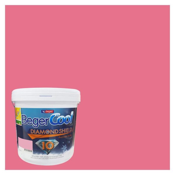สีน้ำทาภายนอก ชนิดกึ่งเงา BEGER COOL DIAMONDSHIELD 10 115-5 สี SANDY 'S SMILE 9 ลิตร