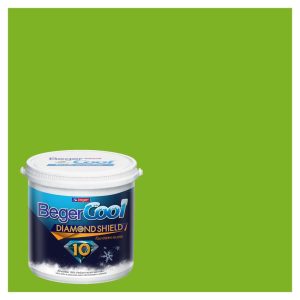 สีน้ำทาภายนอก ชนิดกึ่งเงา BEGER COOL DIAMONDSHIELD 10 069-6 สี JOYFUL GREEN 9 ลิตร