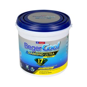 สีน้ำทาภายนอก ชนิดกึ่งเงา BEGER COOL DIAMONDSHIELD 17 BASE A 1 แกลลอน