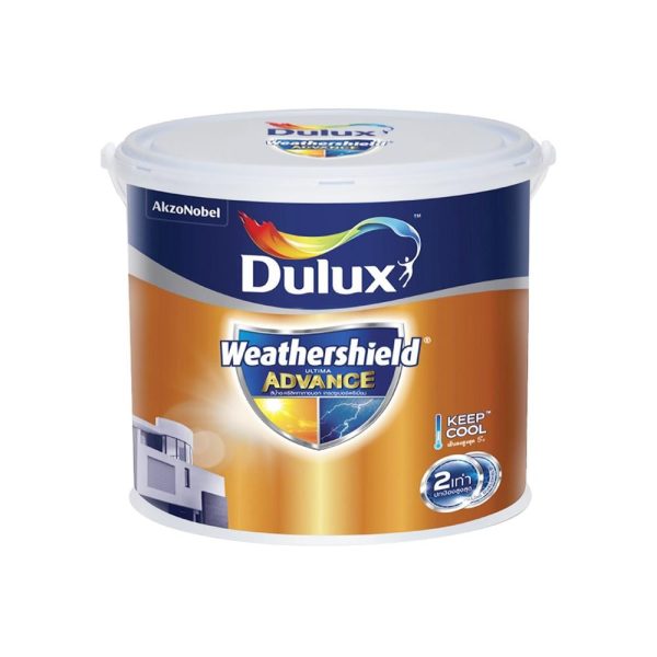 สีน้ำทาภายนอก ชนิดเนียน DULUX WEATHERSHIELD ULTIMA ADVANCE BASE B สีขาว 1 แกลลอน