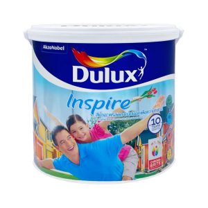 สีน้ำทาภายนอก ชนิดกึ่งเงา DULUX INSPIRE BASE C สีขาว 3 ลิตร
