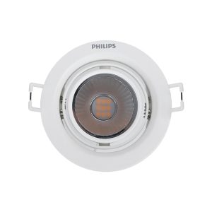 ดาวน์ไลท์ LED PHILIPS 59776 POMERON 7 วัตต์ WARM WHITE 3 นิ้ว สีขาว กลม