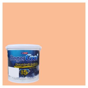 สีน้ำทาภายนอก BEGER COOL DIAMONDSHIELD 15 สี ORANGE FRAPPE #103-4 กึ่งเงา 9 ลิตร