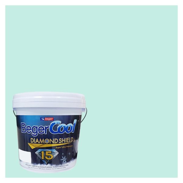สีน้ำทาภายนอก BEGER COOL DIAMONDSHIELD 15 สี NUANCE #048-2 กึ่งเงา 9 ลิตร