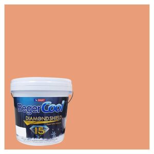 สีน้ำทาภายนอก BEGER COOL DIAMONDSHIELD 15 สี NASTURTIUM BLOSSOM #104-5 กึ่งเงา 9 ลิตร