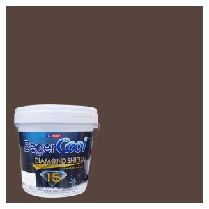 สีน้ำทาภายนอก BEGER COOL DIAMONDSHIELD 15 สี COLOMBIAN COFFEE #185-6 กึ่งเงา 9 ลิตร