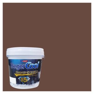 สีน้ำทาภายนอก BEGER COOL DIAMONDSHIELD 15 สี EASTEN BROWNSTONE #186-6 กึ่งเงา 9 ลิตร