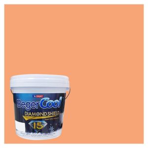 สีน้ำทาภายนอก BEGER COOL DIAMONDSHIELD 15 สี ORANGE DELICIA #103-5 กึ่งเงา 9 ลิตร