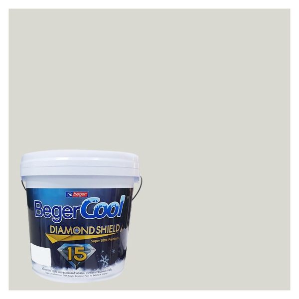 สีน้ำทาภายนอก BEGER COOL DIAMONDSHIELD 15 สี ESMERALDA EVENING #144-1 กึ่งเงา 9 ลิตร