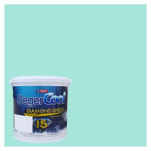 สีน้ำทาภายนอก BEGER COOL DIAMONDSHIELD 15 สี MORNING DELIGHT #048-3 กึ่งเงา 9 ลิตร