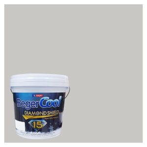 สีน้ำทาภายนอก BEGER COOL DIAMONDSHIELD 15 สี SILVER SIDE #141-2 กึ่งเงา 9 ลิตร