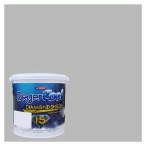 สีน้ำทาภายนอก BEGER COOL DIAMONDSHIELD 15 สี SLIP OF SILVER #139-3 กึ่งเงา 9 ลิตร