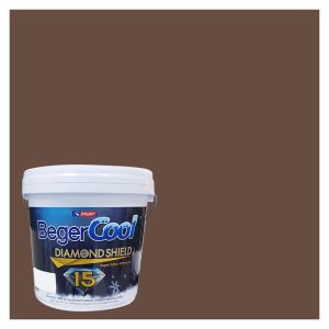 สีน้ำทาภายนอก BEGER COOL DIAMONDSHIELD 15 สี LOG CABIN #184-6 กึ่งเงา 9 ลิตร
