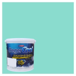 สีน้ำทาภายนอก BEGER COOL DIAMONDSHIELD 15 สี CRYSTALYN #048-4 กึ่งเงา 9 ลิตร
