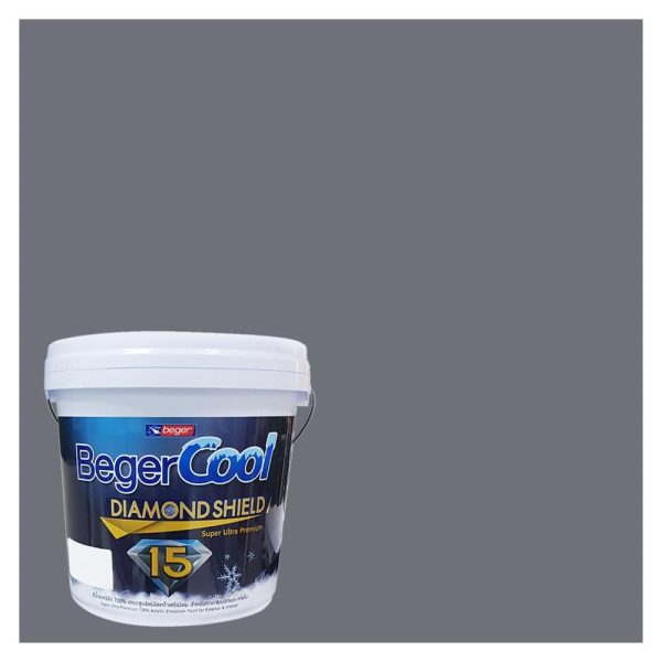สีน้ำทาภายนอก BEGER COOL DIAMONDSHIELD 15 สี BEDFORD PARK #134-4 กึ่งเงา 9 ลิตร