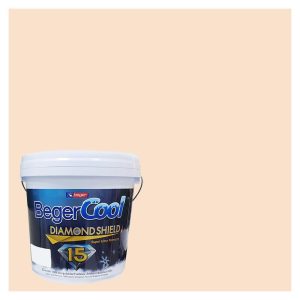 สีน้ำทาภายนอก BEGER COOL DIAMONDSHIELD 15 สี ICE CREAM SOCIAL #103-2 กึ่งเงา 9 ลิตร