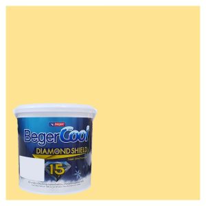 สีน้ำทาภายนอก BEGER COOL DIAMONDSHIELD 15 สี TEQUILA SUNRISE #088-4 กึ่งเงา 9 ลิตร