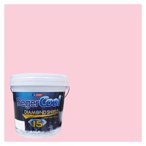 สีน้ำทาภายนอก BEGER COOL DIAMONDSHIELD 15 สี WHISPER OF ROSE #115-3 กึ่งเงา 9 ลิตร