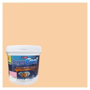 สีน้ำทาภายนอก BEGER COOL DIAMONDSHIELD 10 สี SOFT ORANGE #101-4 กึ่งเงา 9 ลิตร