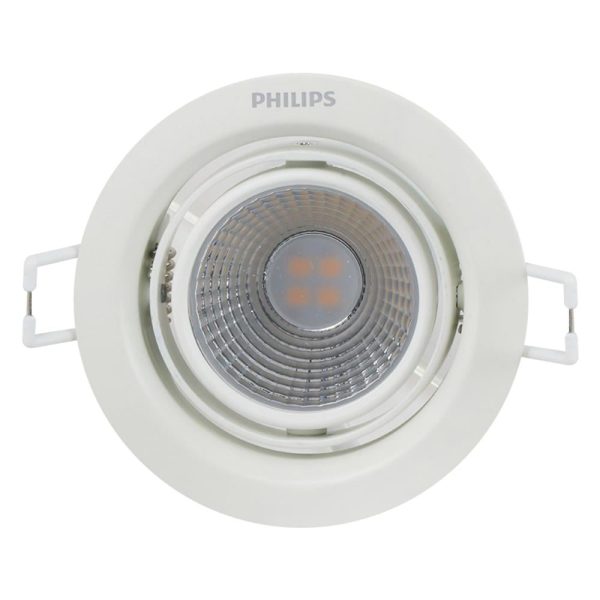 ดาวน์ไลท์ LED PHILIPS 59774 POMERON 3 วัตต์ COOLWHITE 4 นิ้ว สีขาว กลม