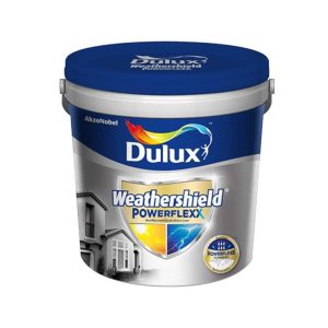 สีน้ำทาภายนอก DULUX WEATHERSHIELD POWERFLEXX BASE D สีขาว เนียน 3 ลิตร