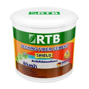 สีทาพื้นไม้ไฟเบอร์ซีเมนต์ ชนิดเงา RTB สีใส 3.6 ลิตร