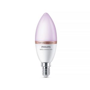 หลอด LED PHILIPS WIZ CONNECTED 4.9 วัตต์ RGB E14 WIFI BLUETOOTH