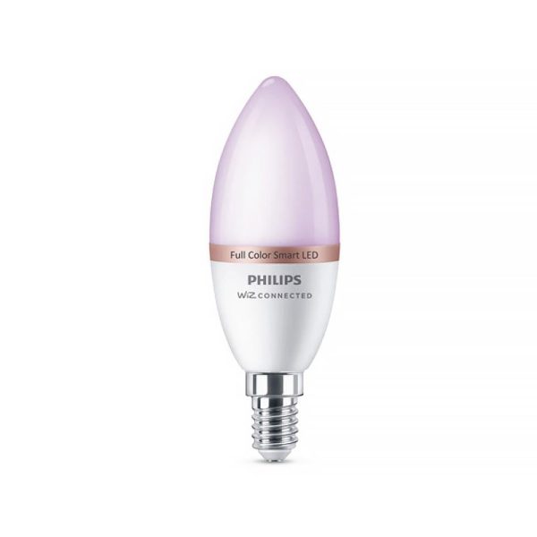 หลอด LED PHILIPS WIZ CONNECTED 4.9 วัตต์ RGB E14 WIFI BLUETOOTH