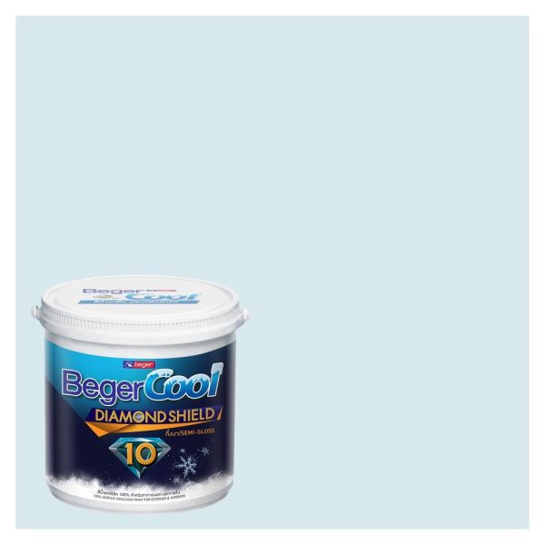 สีน้ำทาภายนอก BEGERCOOL DIAMONDSHIELD 10 #031-2 สี TWILIGHT TWINKLE กึ่งเงา 9 ลิตร
