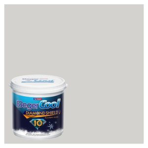 สีน้ำทาภายนอก BEGERCOOL DIAMONDSHIELD 10 #140-1 สี WROUGHT IRON กึ่งเงา 9 ลิตร