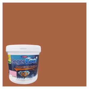 สีน้ำทาภายนอก BEGER COOL DIAMONDSHIELD 10 #105-6 สี MOROCCAN CLAY กึ่งเงา 9 ลิตร