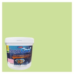 สีน้ำทาภายนอก BEGER COOL DIAMONDSHIELD 10 #069-4 สี BURSTING WITH TASTE กึ่งเงา 9 ลิตร