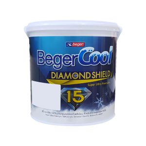สีน้ำทาภายนอก ชนิดกึ่งเงา BEGER COOL DIAMONDSHIELD 15 BASE A 1 แกลลอน