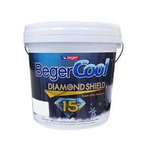 สีน้ำทาภายนอก ชนิดด้าน BEGER COOL DIAMONDSHIELD 15 BASE B 2.5 แกลลอน