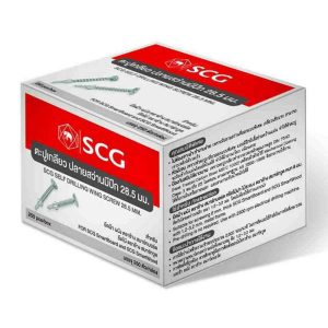 ตะปูเกลียว SCG ปลายสว่านมีปีก 28.5 มม.(250 ตัว/กล่อง)