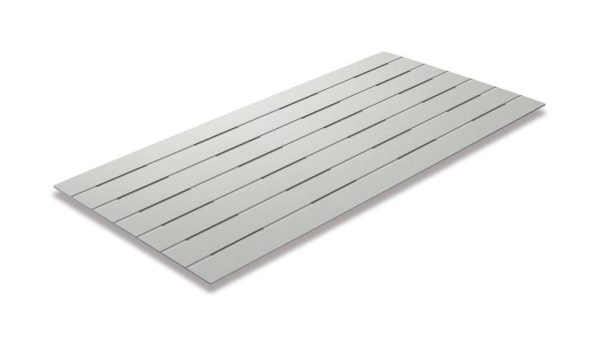 ฝ้าสมาร์ทบอร์ด เอสซีจี รุ่นเซาะร่อง 3 นิ้วระบายอากาศ ขนาด 60x120x0.4 ซม. สีซีเมนต์