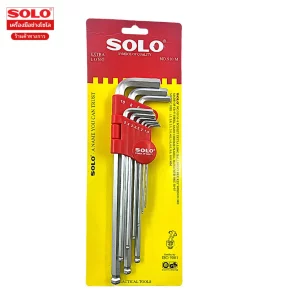 Solo ประแจหกเหลี่ยม 910 9 ตัวต่อชุด หัวบอล